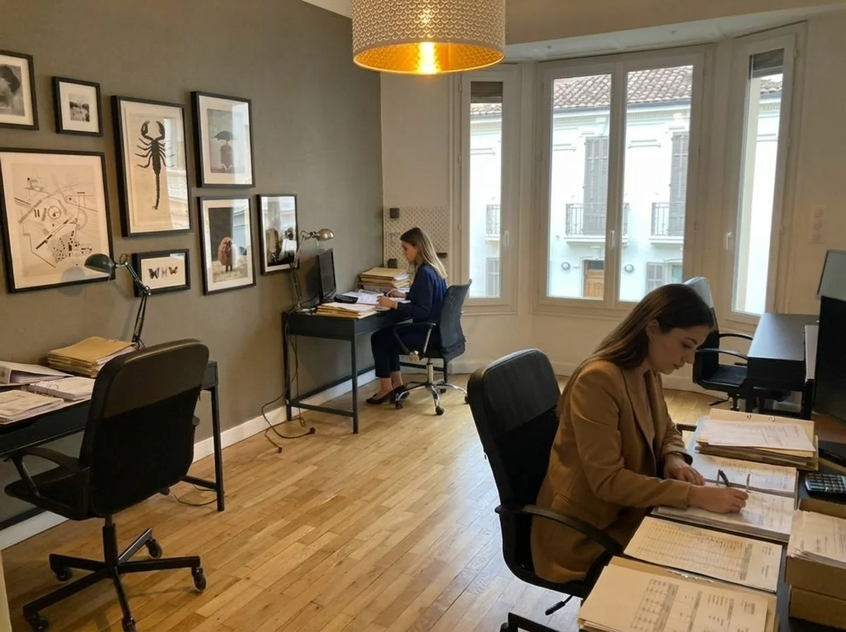 L'open-space, lumineux, vue boulevard